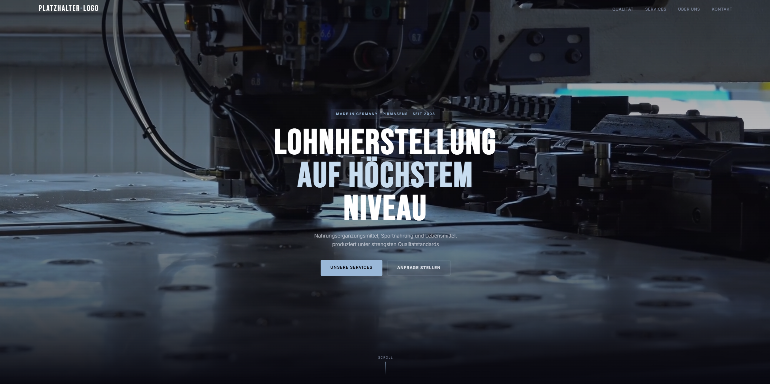 Lohnhersteller Website